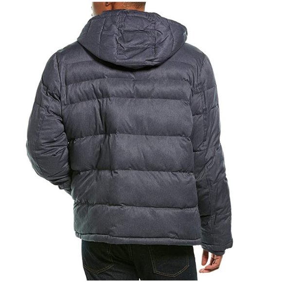 NWT Tommy Hilfiger Mens Hooded Puffer Winter Jacket Size 4XT Blue $285 J084 - Picture 3 of 3